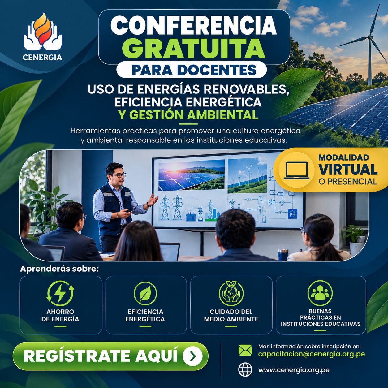 Conferencia gratuita para docentes